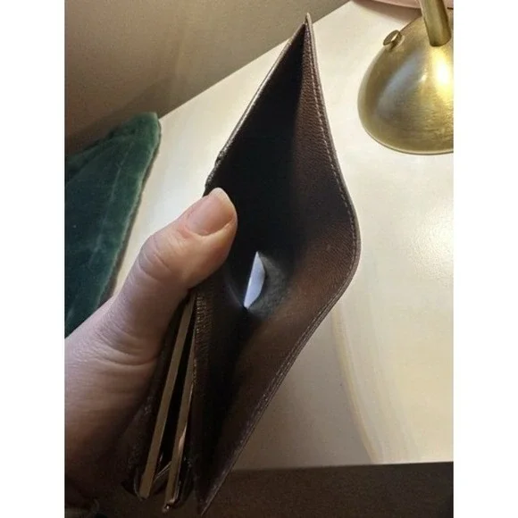 Vintage Louis Vuitton Damier Ebene Porte-Monnaie Viennois French Purse Wallet - Picture 11 of 16